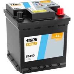 Batería de coche Exide EB440 12V 44Ah 400A para Mega e-Worker electric 2016